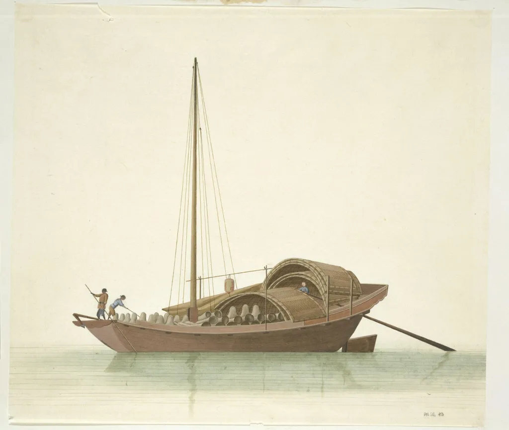 Sugar-Funnel Boat, by Unknown, paint, 1810