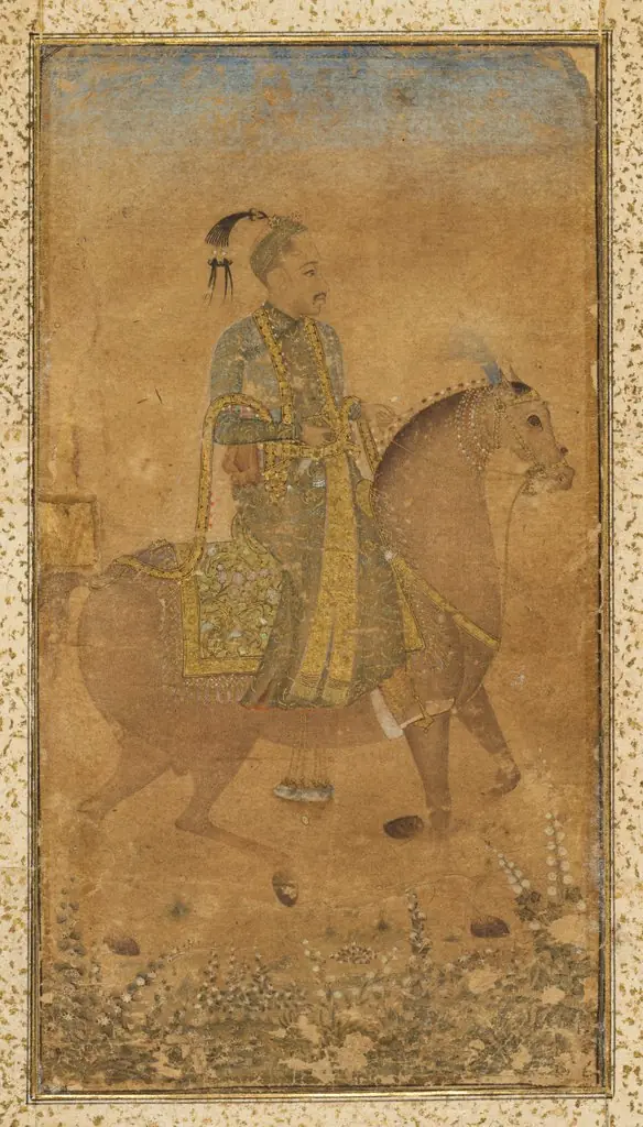 Sultan Abdullah Qutb Shah (1614-74) on Horseback, by Unknown
