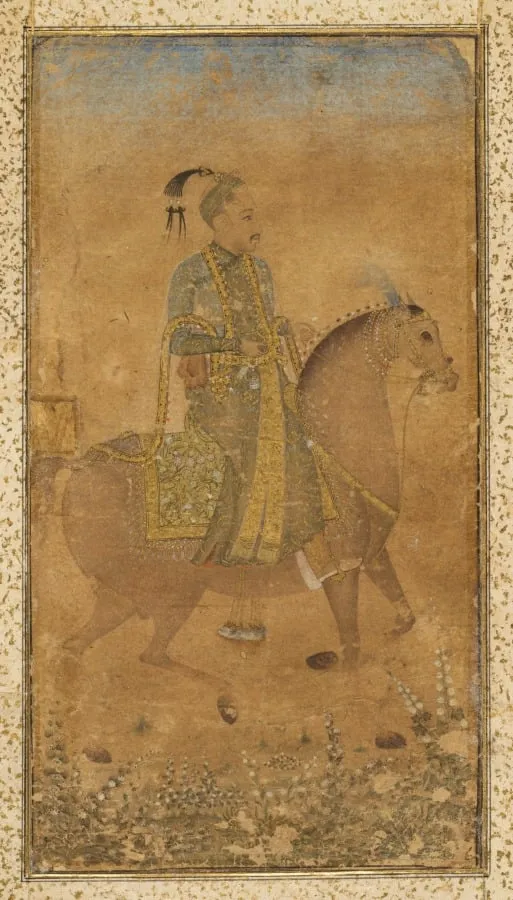 Sultan Abdullah Qutb Shah (1614-74) on Horseback, by Unknown, unspecified, 1635
