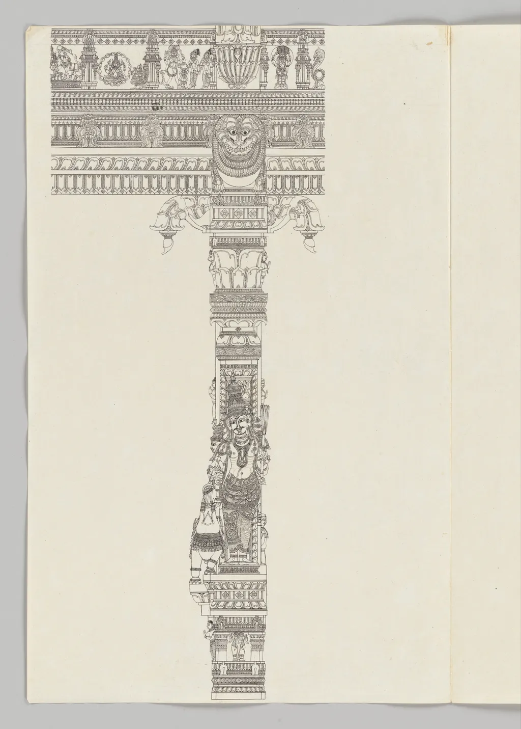 Sundareshvara as a siddha feeding sugarcane to the elephant., by Unknown, unspecified, 1800