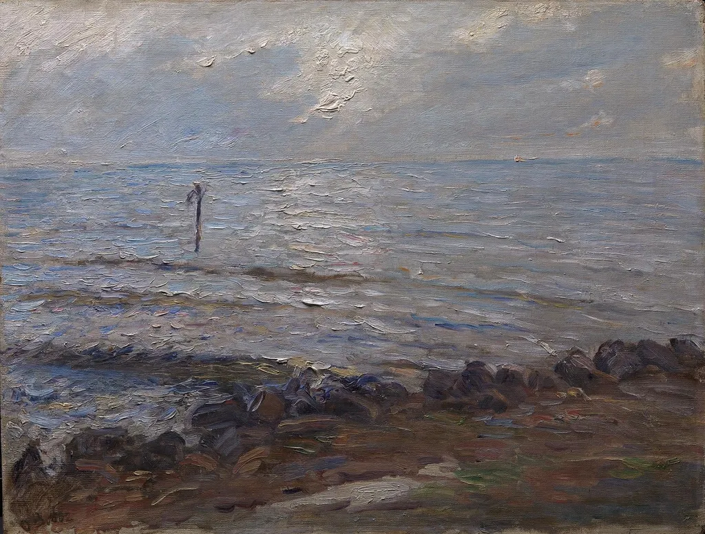 Sunlight over the Sea, by Unknown, 1882