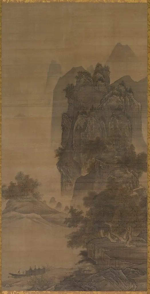 Sunset Glow over a Fishing Village, from Eight Views of Xiao-Xiang, by Unknown