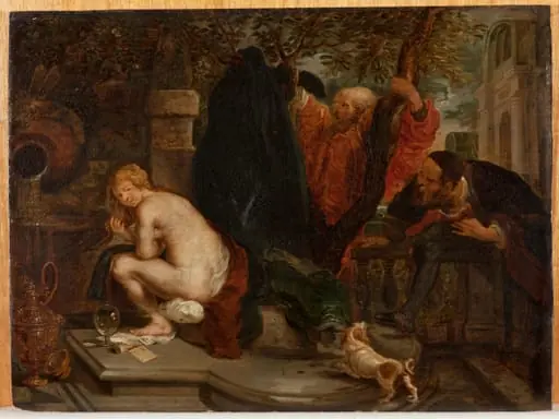 Susanna und die beiden Alten, by Unknown, 1850