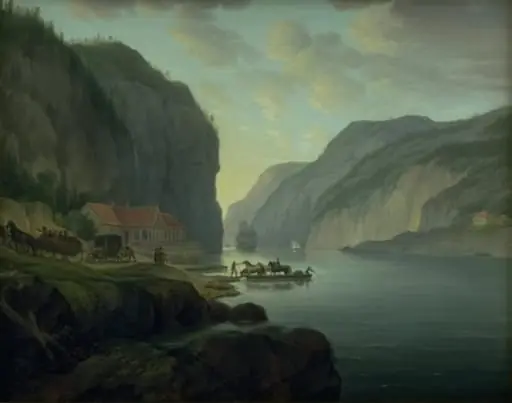 Svinesund nær Frederikshald i Norge, by Unknown