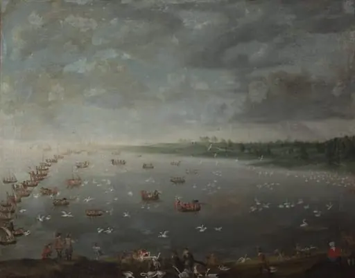 Swan Hunt, by Unknown