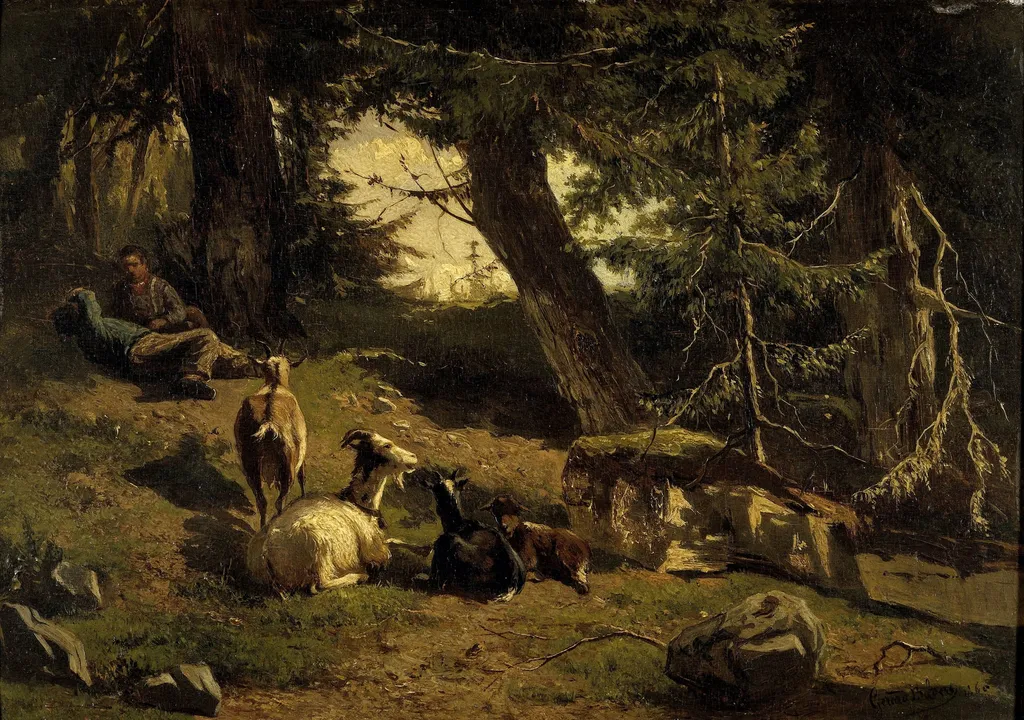 Swiss Landscape, by Unknown, unspecified, 1848