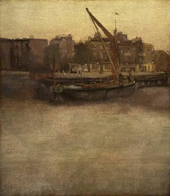 Symphony in grey and brown: Lindsey Row, Chelsea, by Unknown