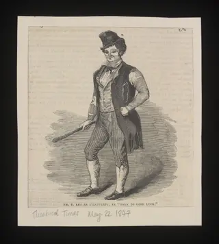T. Lee as O'Rafferty in <i>Born to Good Luck,</i>, by Unknown, 1847