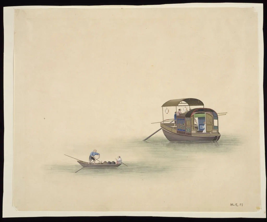 Tail Boat, by Unknown, paint, 1810