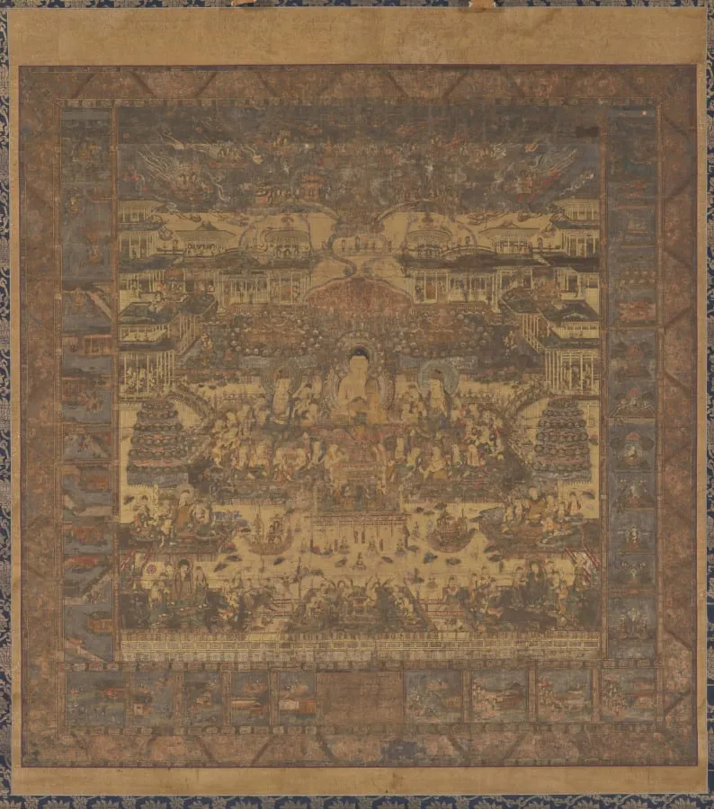 Taima Mandala, by Unknown, unspecified, 1304