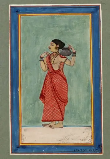 Tamil female water carrier, by Unknown