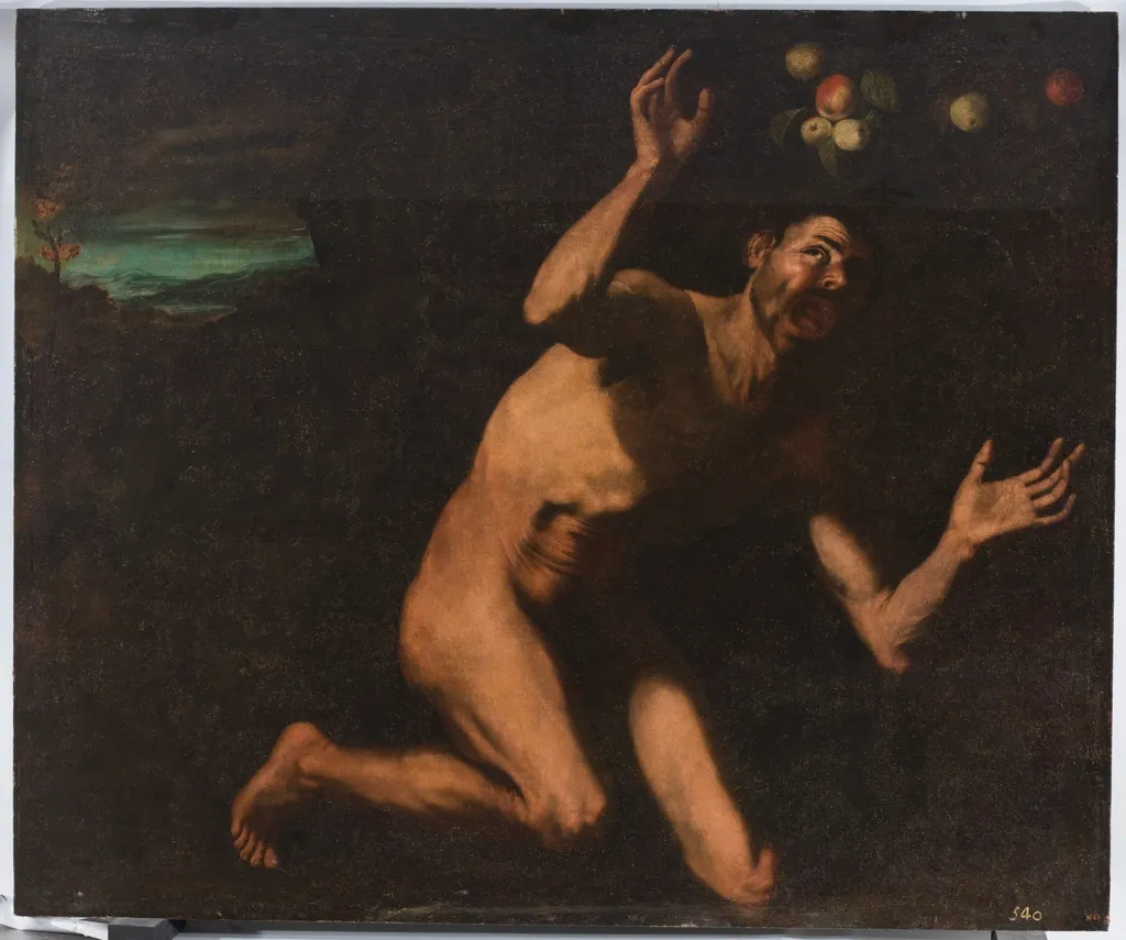 Tantalus, by Unknown, oil, 1601