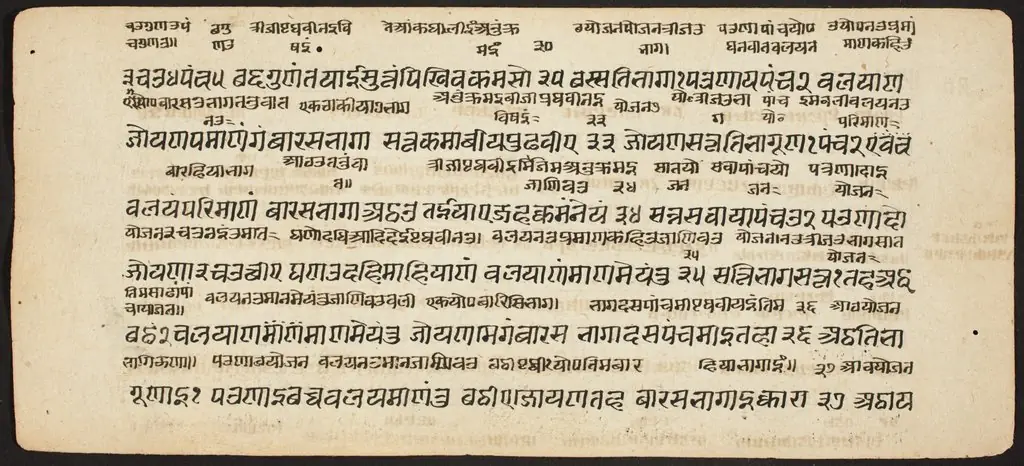 Tantric Manuscript "Sangrahani Sutra", by Unknown