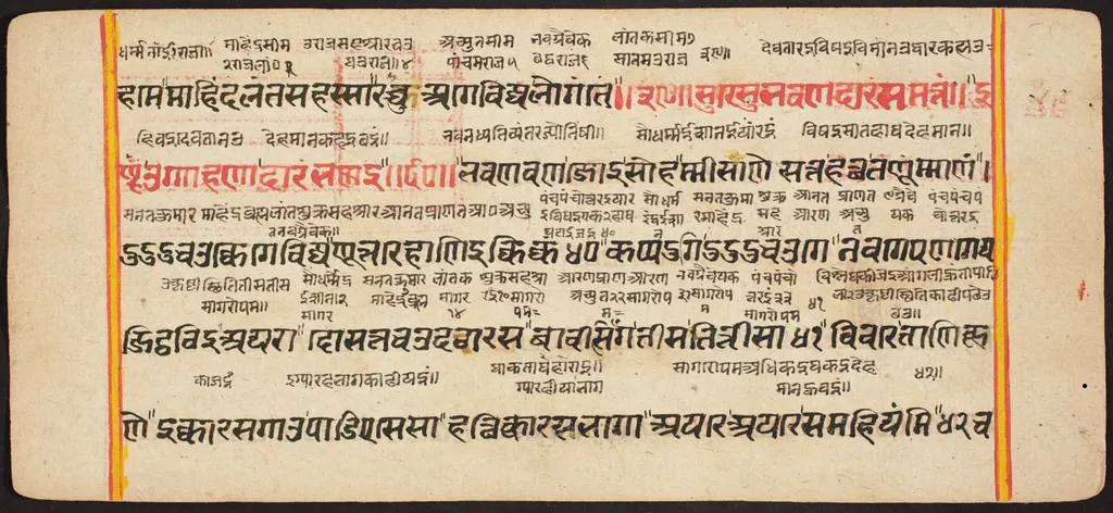 Tantric Manuscript "Sangrahani Sutra", by Unknown, unspecified