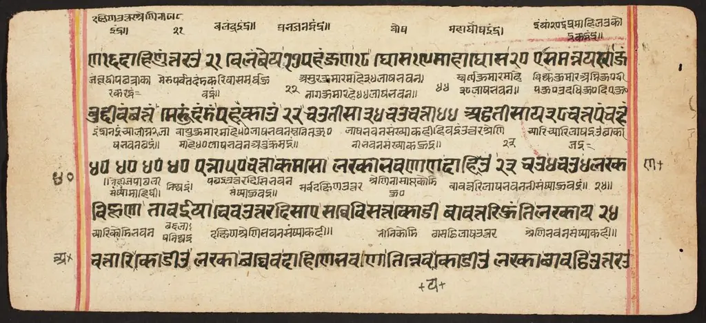 Tantric Manuscript "Sangrahani Sutra", by Unknown