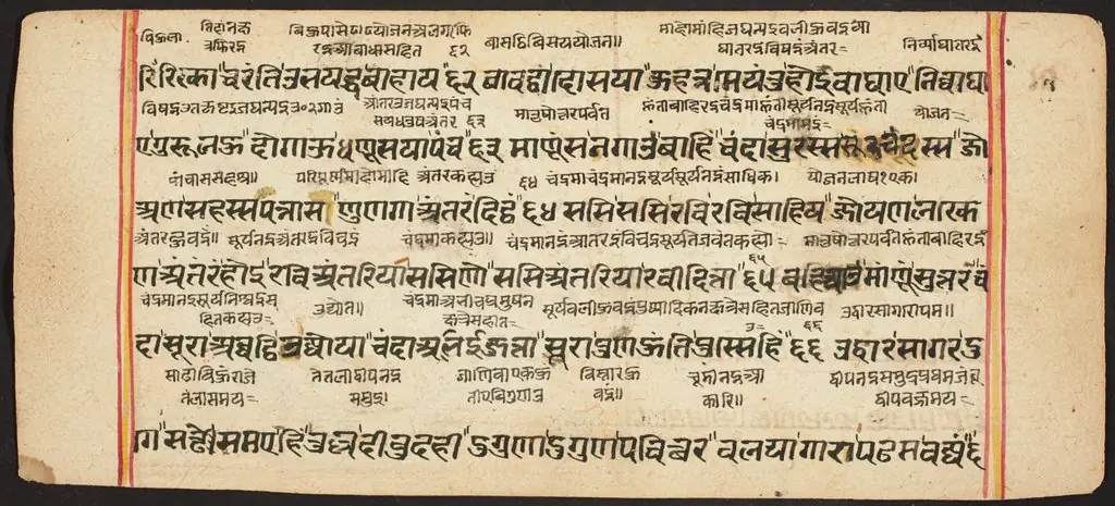 Tantric Manuscript "Sangrahani Sutra", by Unknown