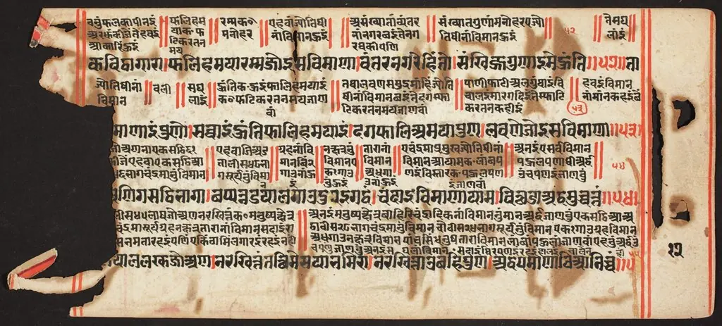 Tantric Manuscript, "Sangrahani Sutra", by Unknown