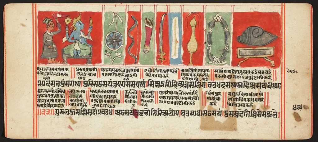 Tantric Manuscript, "Sangrahani Sutra", by Unknown