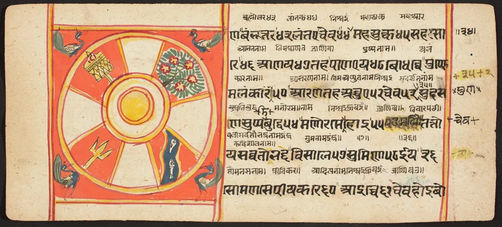 Tantric Manuscript "Sangrahani Sutra", by Unknown, unspecified