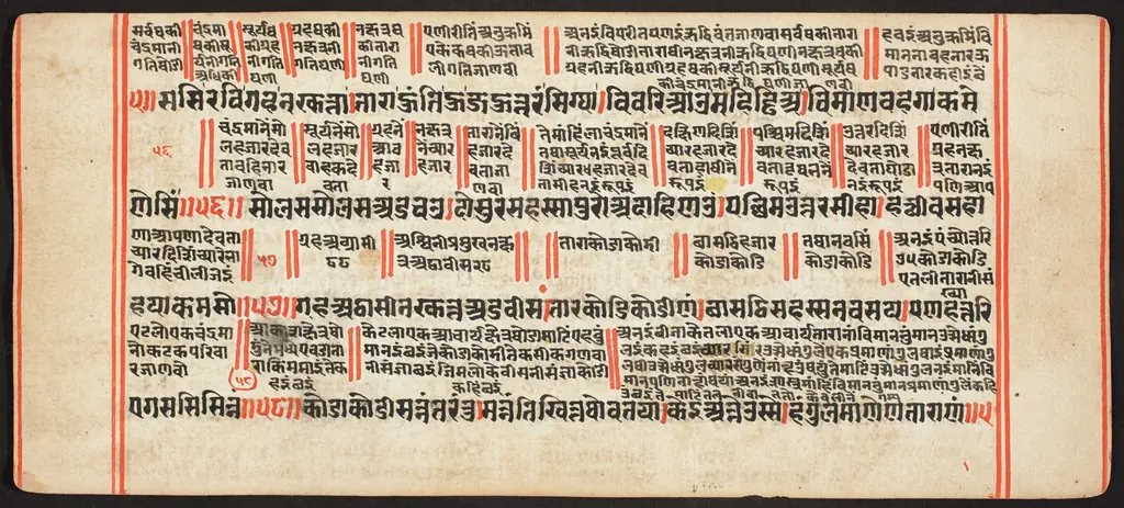 Tantric Manuscript, "Sangrahani Sutra", by Unknown