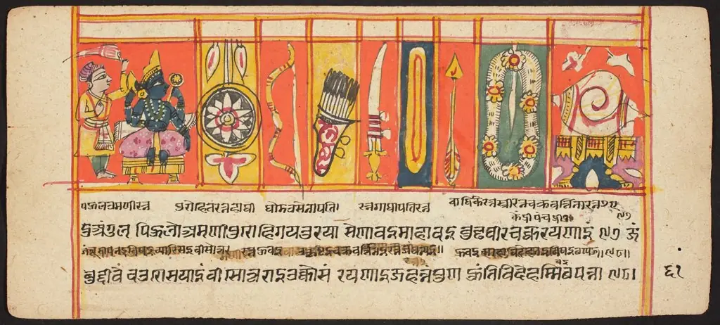 Tantric Manuscript "Sangrahani Sutra", by Unknown