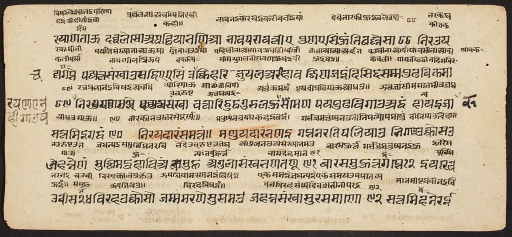 Tantric Manuscript "Sangrahani Sutra", by Unknown, unspecified