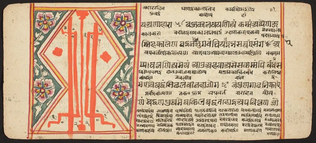 Tantric Manuscript "Sangrahani Sutra", by Unknown