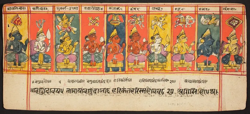 Tantric Manuscript "Sangrahani Sutra", by Unknown