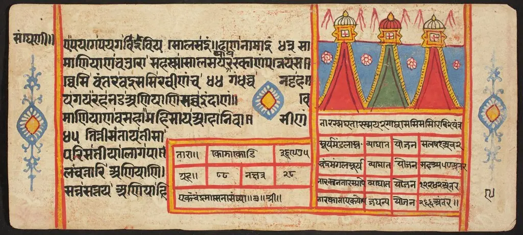 Tantric Manuscript "Sangrahani Sutra", by Unknown