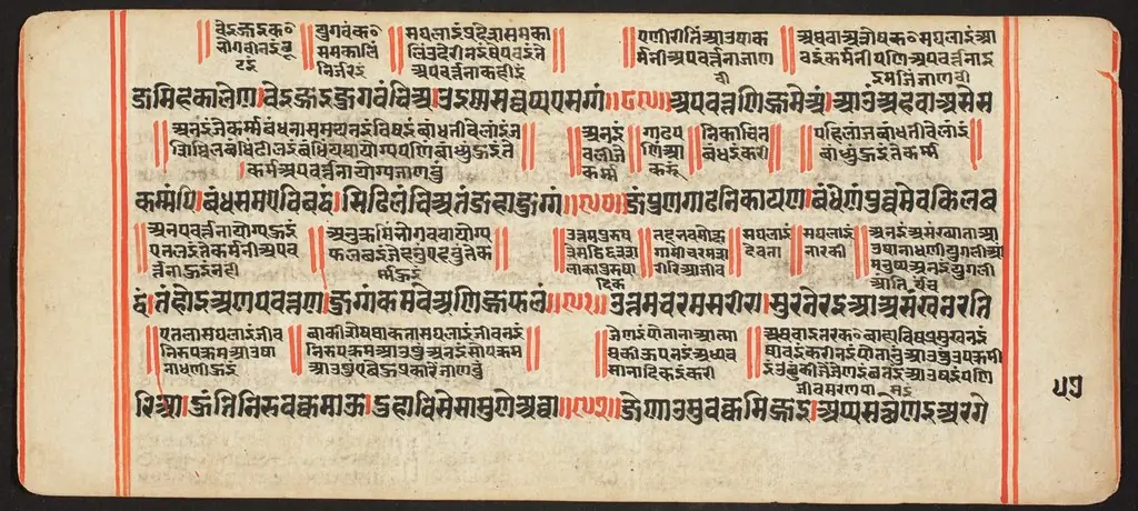 Tantric Manuscript, "Sangrahani Sutra", by Unknown