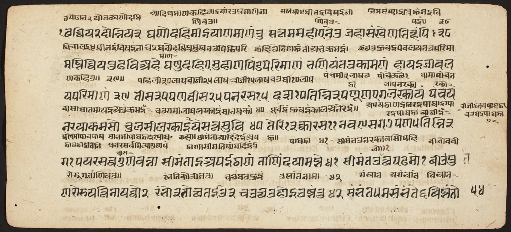 Tantric Manuscript "Sangrahani Sutra", by Unknown, unspecified