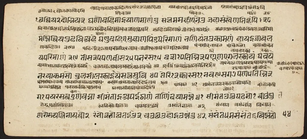 Tantric Manuscript "Sangrahani Sutra", by Unknown