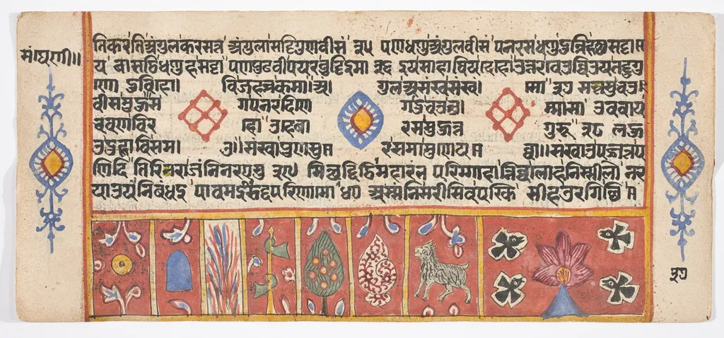Tantric Manuscript "Sangrahani Sutra", by Unknown, unspecified
