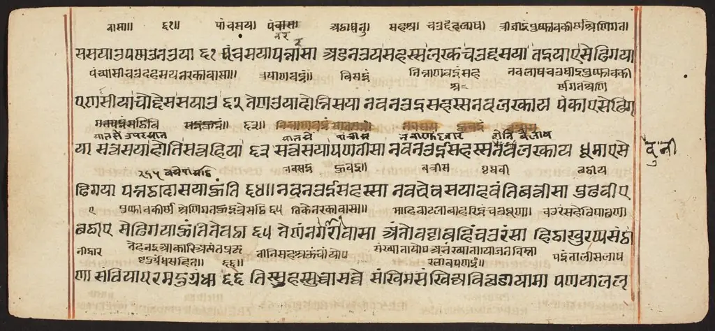 Tantric Manuscript "Sangrahani Sutra", by Unknown
