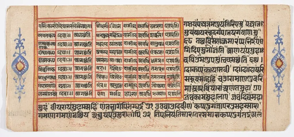Tantric Manuscript "Sangrahani Sutra", by Unknown