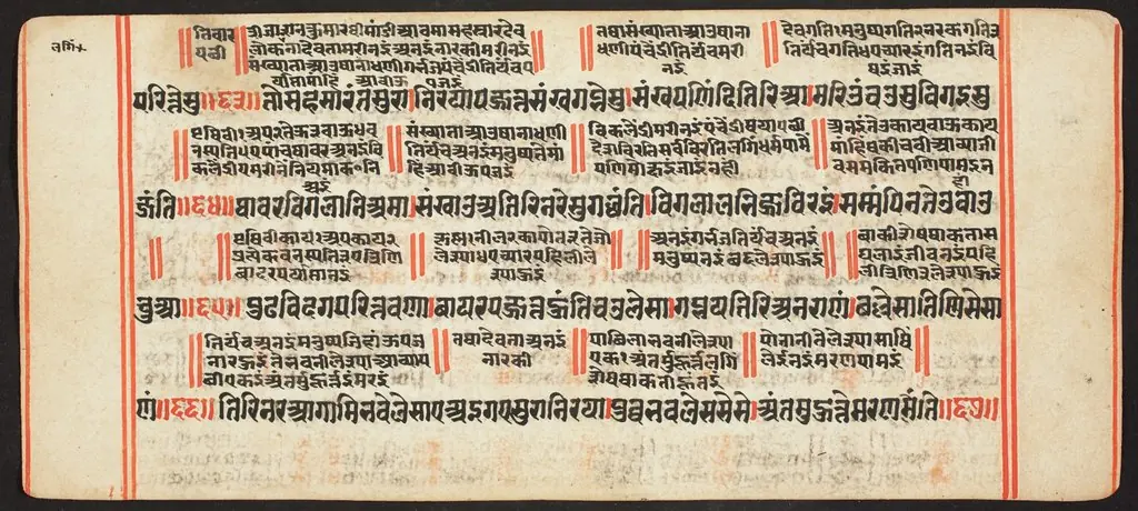 Tantric Manuscript, "Sangrahani Sutra", by Unknown