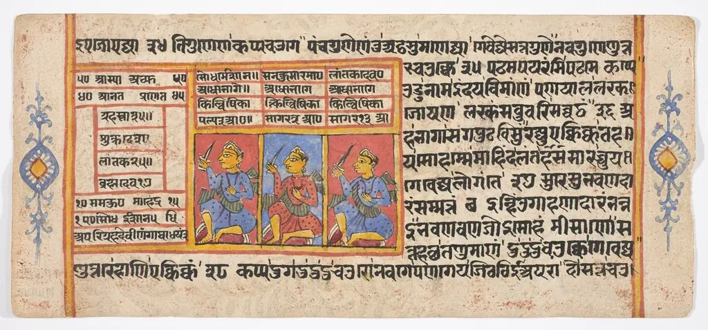 Tantric Manuscript "Sangrahani Sutra", by Unknown