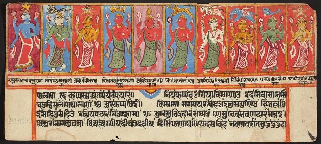 Tantric Manuscript "Sangrahani Sutra", by Unknown