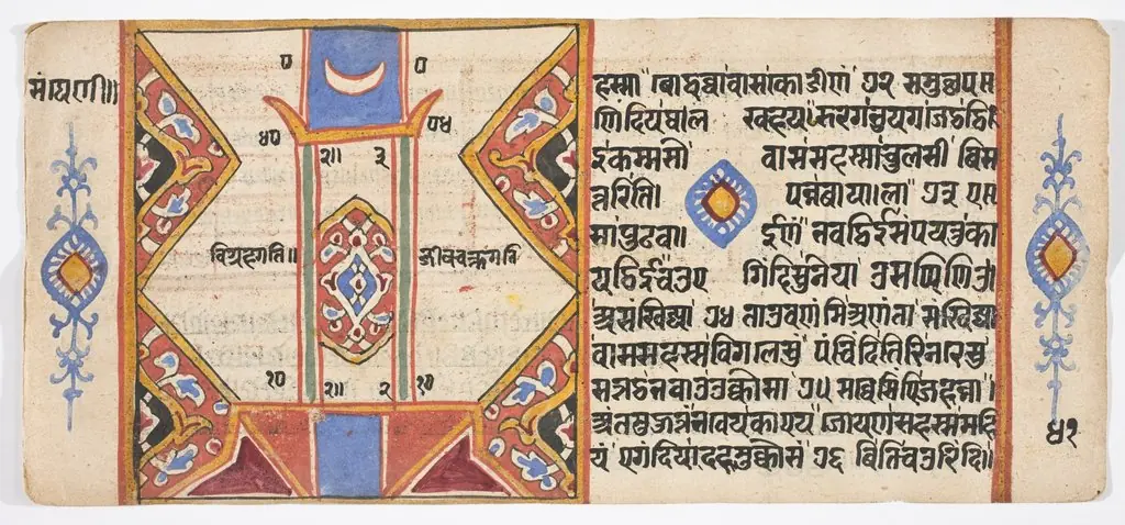 Tantric Manuscript "Sangrahani Sutra", by Unknown