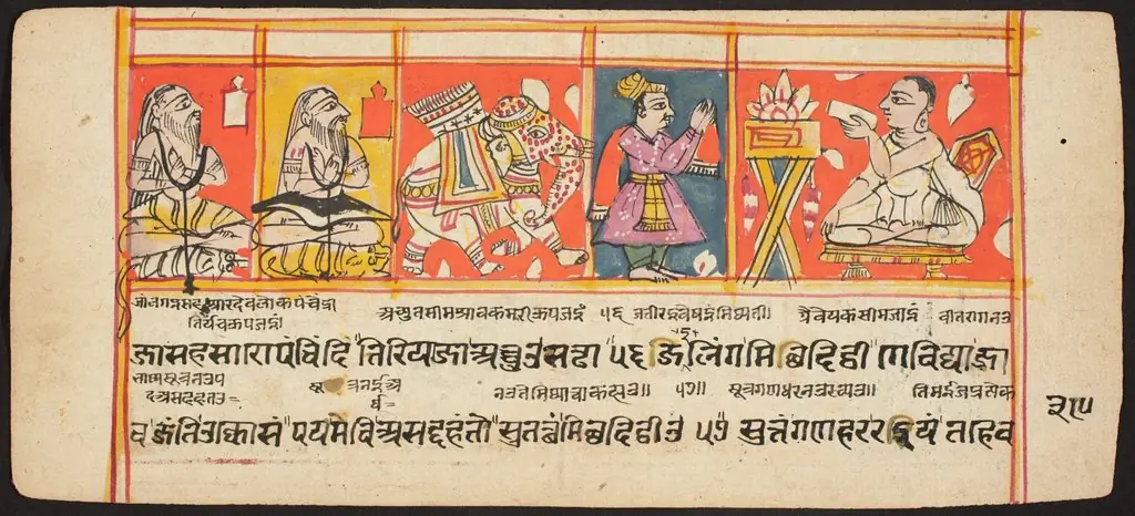 Tantric Manuscript "Sangrahani Sutra", by Unknown