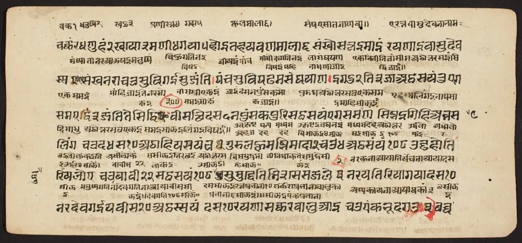 Tantric Manuscript "Sangrahani Sutra", by Unknown