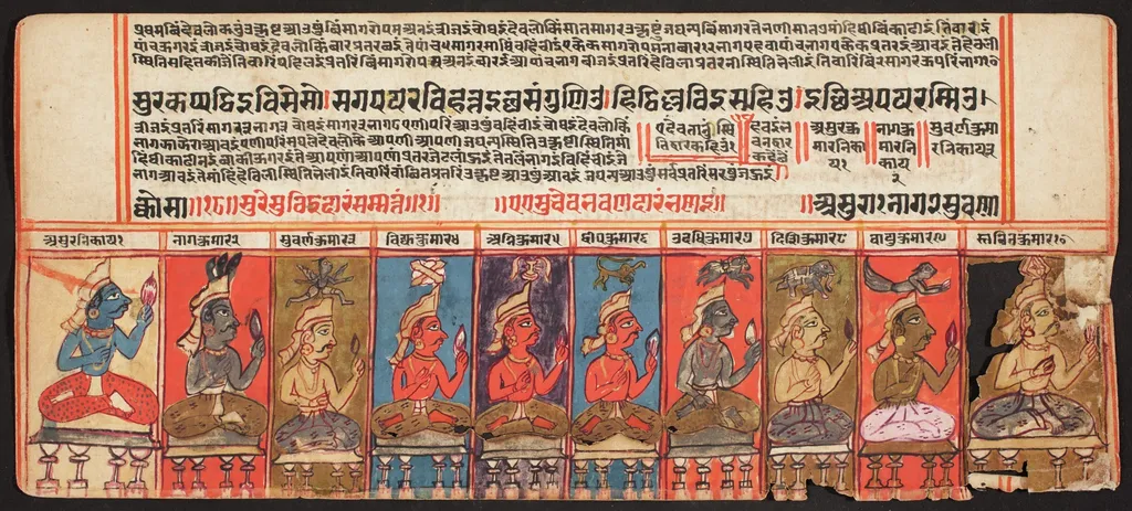 Tantric Manuscript, "Sangrahani Sutra", by Unknown, unspecified