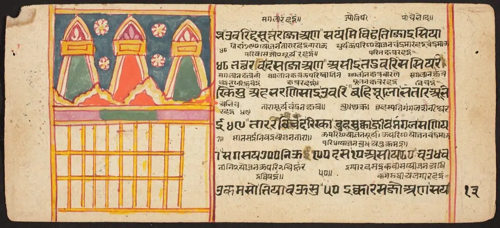 Tantric Manuscript "Sangrahani Sutra", by Unknown