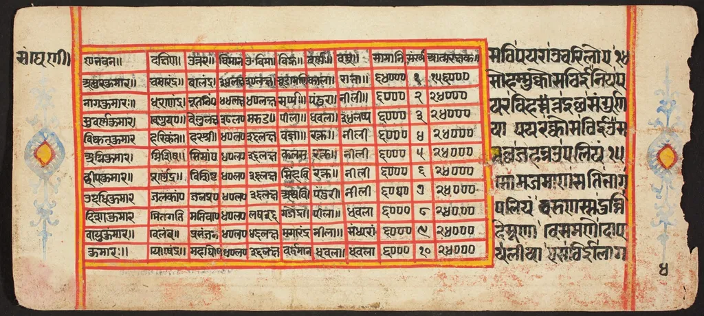 Tantric Manuscript "Sangrahani Sutra", by Unknown, unspecified