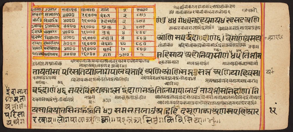 Tantric Manuscript "Sangrahani Sutra", by Unknown, unspecified