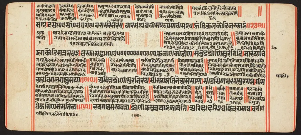 Tantric Manuscript, "Sangrahani Sutra", by Unknown