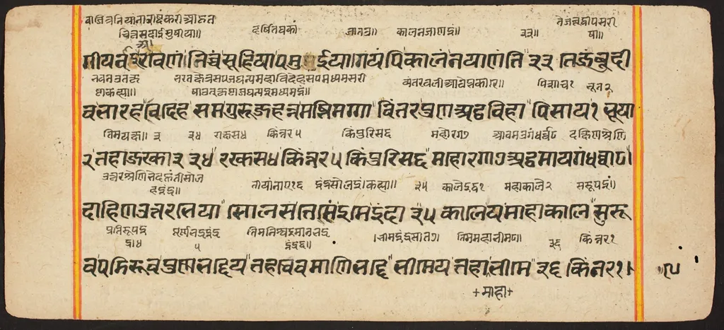 Tantric Manuscript "Sangrahani Sutra", by Unknown, unspecified