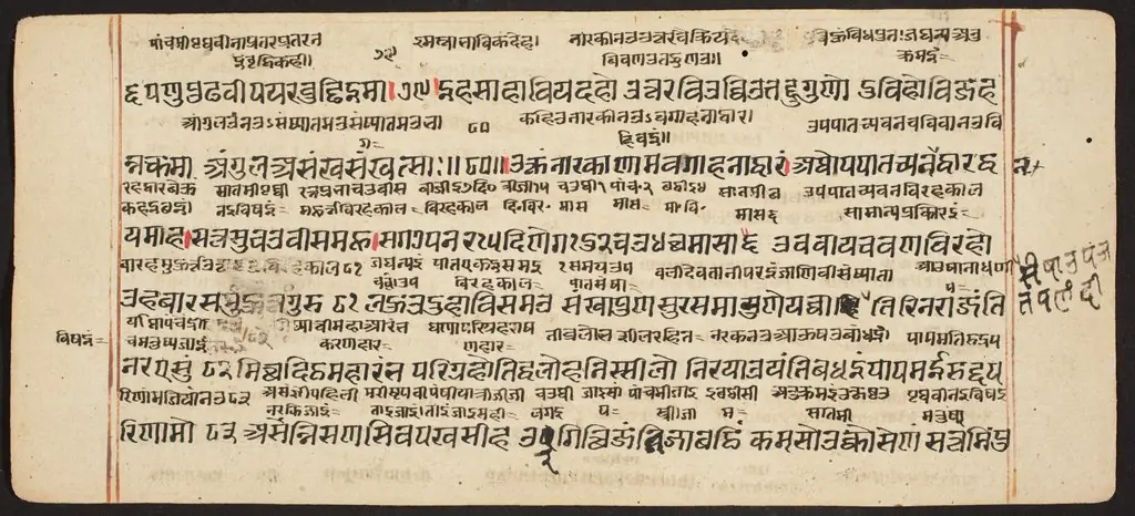 Tantric Manuscript "Sangrahani Sutra", by Unknown
