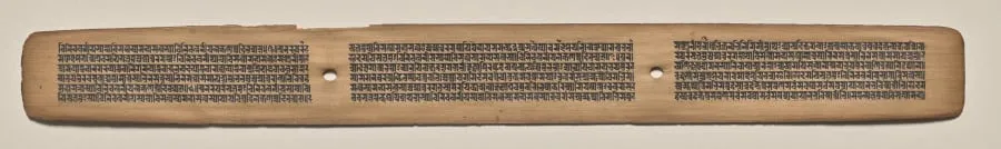 Text, Folio 134 (recto), from a Manuscript of the Perfection of Wisdom in Eight Thousand Lines (Ashtasahasrika Prajnaparamita-sutra), by Unknown, unspecified, 14