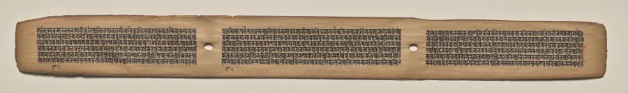 Text, Folio 136 (recto), from a Manuscript of the Perfection of Wisdom in Eight Thousand Lines (Ashtasahasrika Prajnaparamita-sutra), by Unknown, unspecified, 14